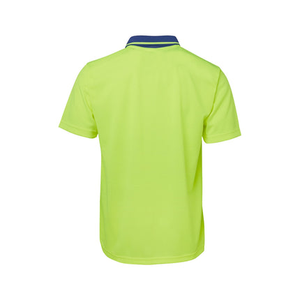 Hi-Vis Traditional Polo Shirt – No Cuff, Custom Logo Print Included