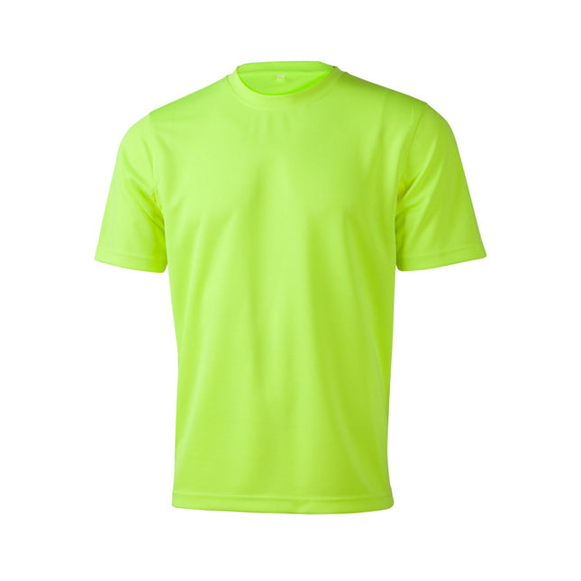 Hi-Vis Mini Waffle Safety T-Shirt – Day Use, Custom Logo Print
