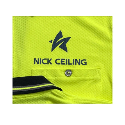 Hi Vis Long Sleeve Half Zip Fleece Sweater – Day Use Safety (Free Logo)