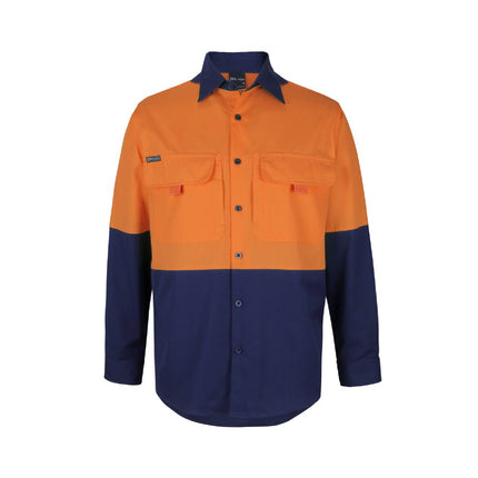 Hi Vis Long Sleeve Ripstop Fishing Shirt