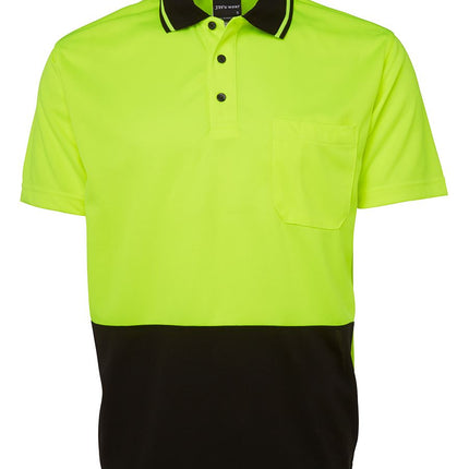 JB's Wear Hi Vis Non Cuff Traditional Polo Shirt