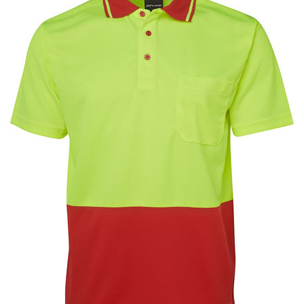 JB's Wear Hi Vis Non Cuff Traditional Polo Shirt