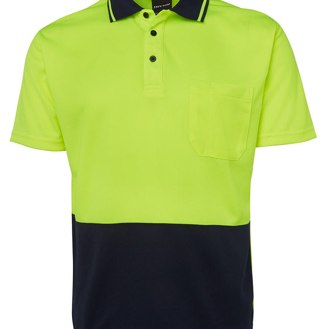 JB's Wear Hi Vis Non Cuff Traditional Polo Shirt