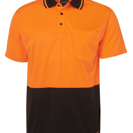 JB's Wear Hi Vis Non Cuff Traditional Polo Shirt