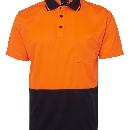 JB's Wear Hi Vis Non Cuff Traditional Polo Shirt