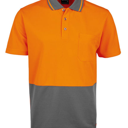 JB's Wear Hi Vis Non Cuff Traditional Polo Shirt