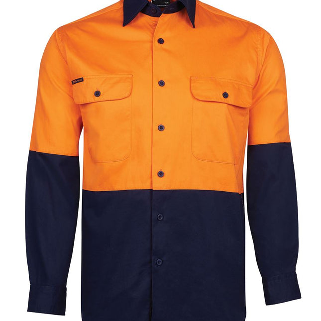 JB's Wear Hi Vis Long Sleeve Light Weight Work Shirt