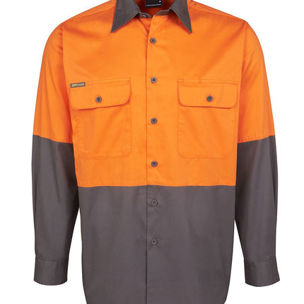 JB's Wear Hi Vis Long Sleeve Light Weight Work Shirt