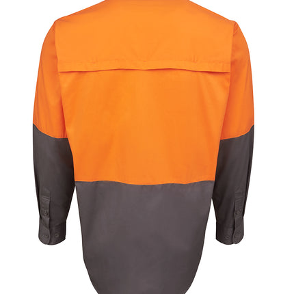 JB's Wear Hi Vis Long Sleeve Light Weight Work Shirt