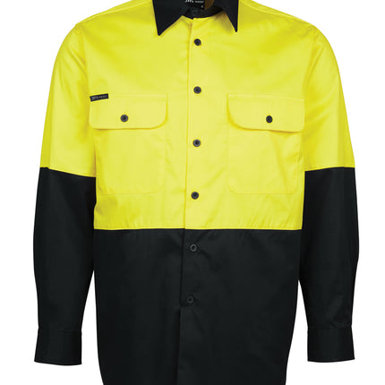 JB's Wear Hi Vis Long Sleeve Light Weight Work Shirt
