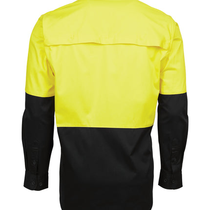 JB's Wear Hi Vis Long Sleeve Light Weight Work Shirt