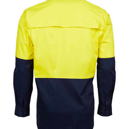 JB's Wear Hi Vis Long Sleeve Light Weight Work Shirt