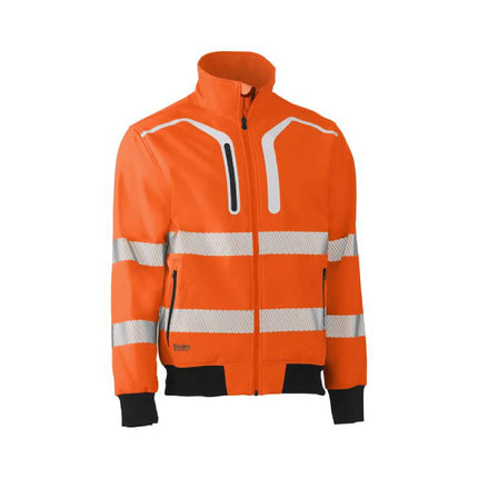 Taped Hi Vis Soft Shell Bomber Jacket