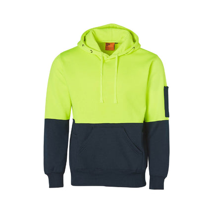 Hi Vis Two Tone Fleecy Hoodie Unisex